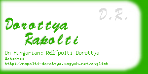 dorottya rapolti business card